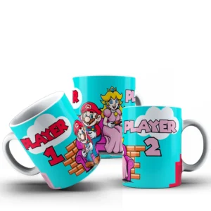 10 Artes JPG para Canecas de Casal - Super Mario