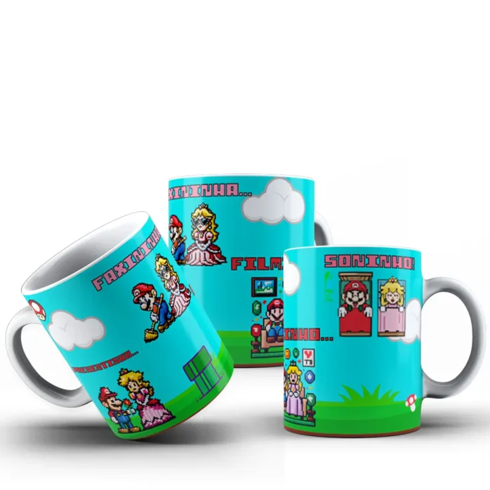 10 Artes JPG para Canecas de Casal - Super Mario