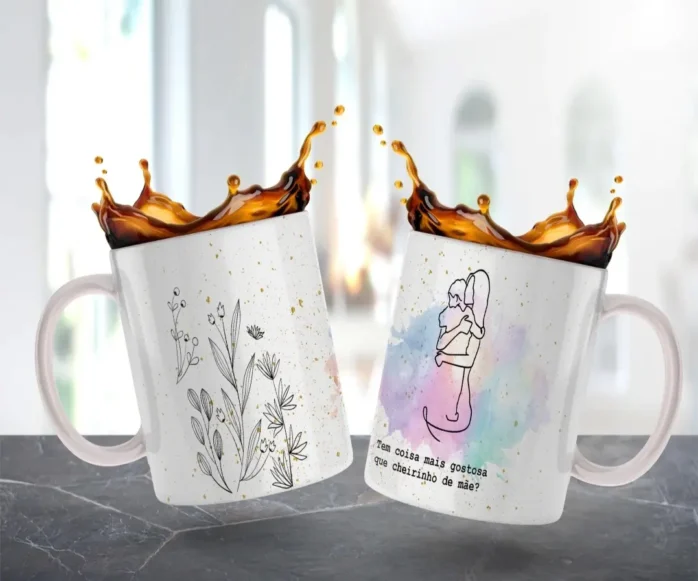 10 Designs Minimalistas para Canecas - Dia das Mães