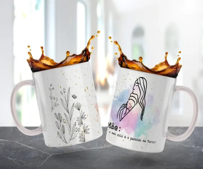 10 Designs Minimalistas para Canecas - Dia das Mães
