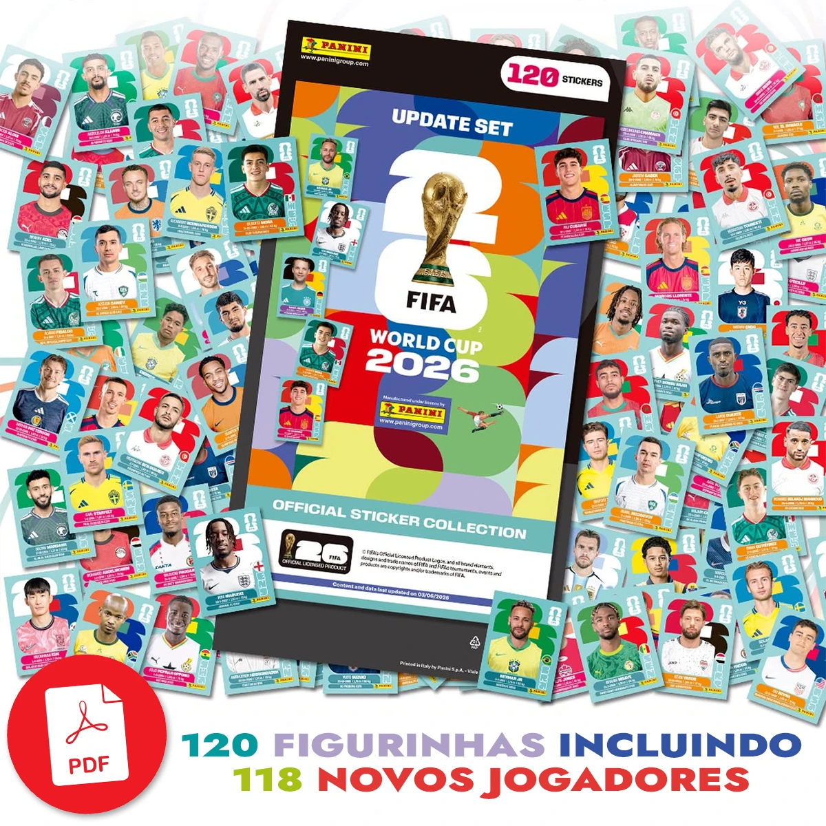 120 Figurinhas Copa do Mundo 2026 Kit Atualização em PDF 1 120 Figurinhas Copa do Mundo 2026 Kit Atualização em PDF