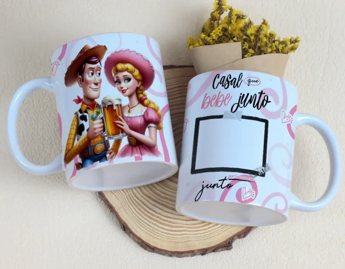 15 Designs Editáveis para Caneca - Dia dos Namorados Especial