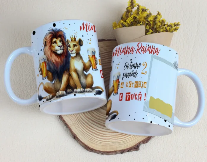 15 Designs Editáveis para Caneca - Dia dos Namorados Especial