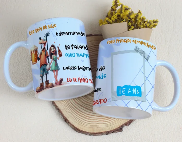15 Designs Editáveis para Caneca - Dia dos Namorados Especial