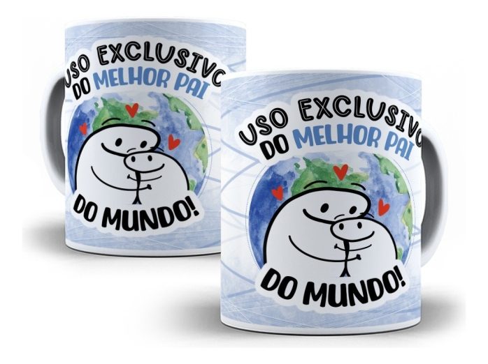 18 Estampas Caneca Dia Dos Pais Flork Editável Em Corel Draw