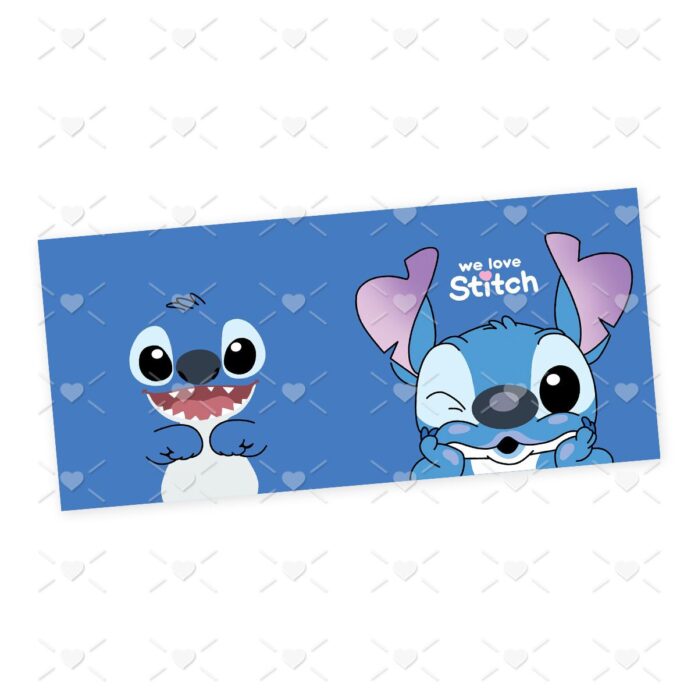 2 Estampas Caneca Stich E Angel Desenho We Love Stitch