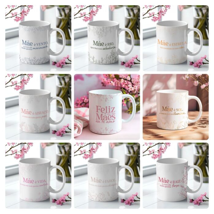 20 Artes Para Caneca Dia Das Maes Editavel
