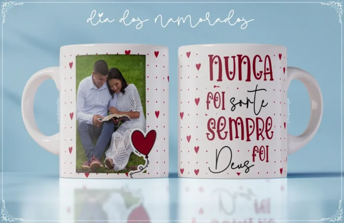 20 Designs p/ Canecas e Azulejos - Tema Cristão para Casais