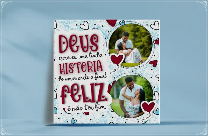 20 Designs p/ Canecas e Azulejos - Tema Cristão para Casais
