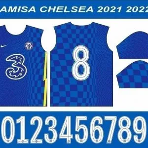 Arte Vetor Camisa Chelsea I 2021-2022 Em Corel Cdr 17 Arte Vetor Camisa Chelsea I 2021-2022 Em Corel Cdr