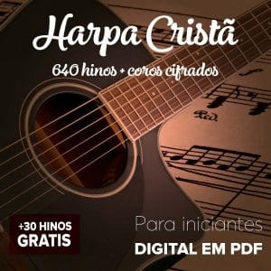 Cifras Harpa Cristã 640 Hinos C/ Partitura Simples De Tocar