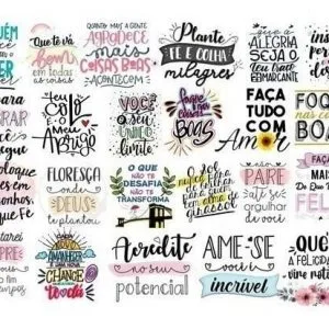 Kit Arquivos Digitais Lettering Frases Motivacionais Png 25 Kit Arquivos Digitais Lettering Frases Motivacionais Png