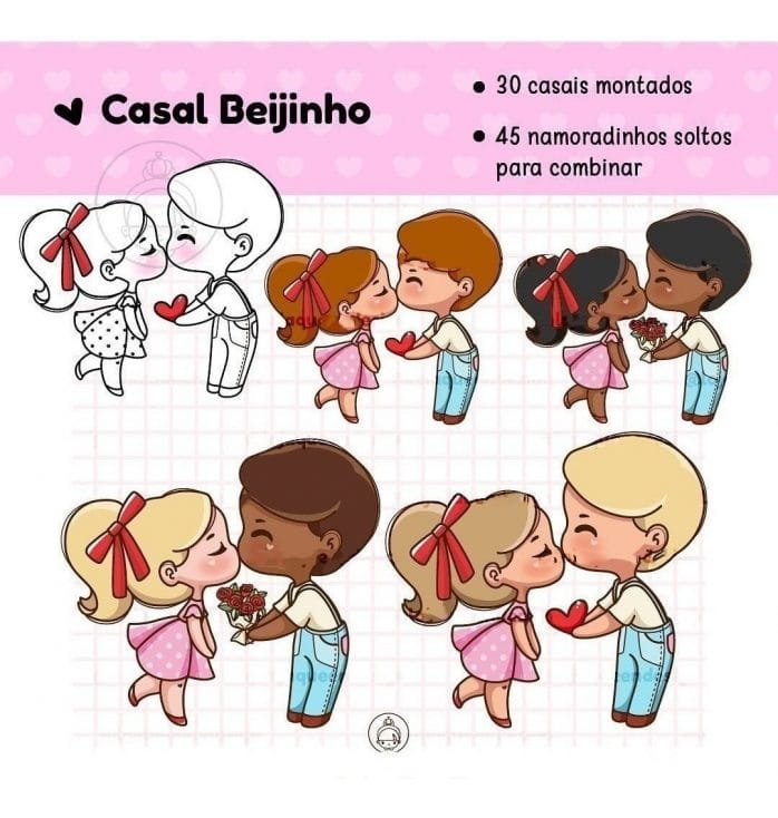 Kit Digital Namoradinhos +300 Arquivos Arte Frases Namorados