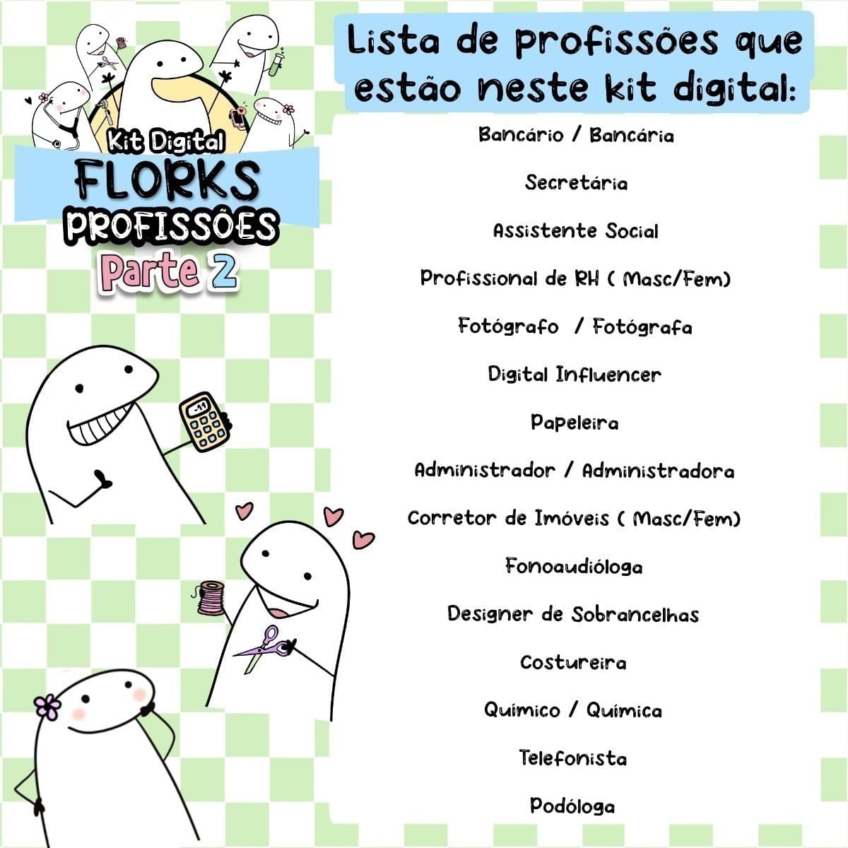 Kit Flork Profissões 2: Sublimação Caneca e Botton 3 Kit Flork Profissoes 2 Sublimacao Caneca E Botton 3