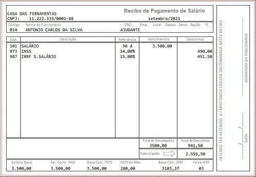 Modelo Holerite Comprovante De Renda Editável Excel 3 Modelo Holerite Comprovante De Renda Editável Excel