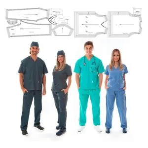 Molde Pijama Cirurgico - Masculino E Feminino - Pdf E Corel 14 Molde Pijama Cirurgico - Masculino E Feminino - Pdf E Corel