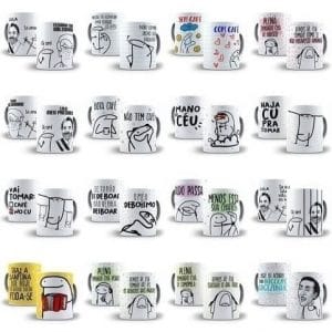 Pack Artes Caneca Bento Flork Memes 90 Arquivos Cdr E Png