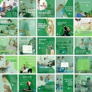 Pack Canva Fisioterapia Templates Editável 26 Artes