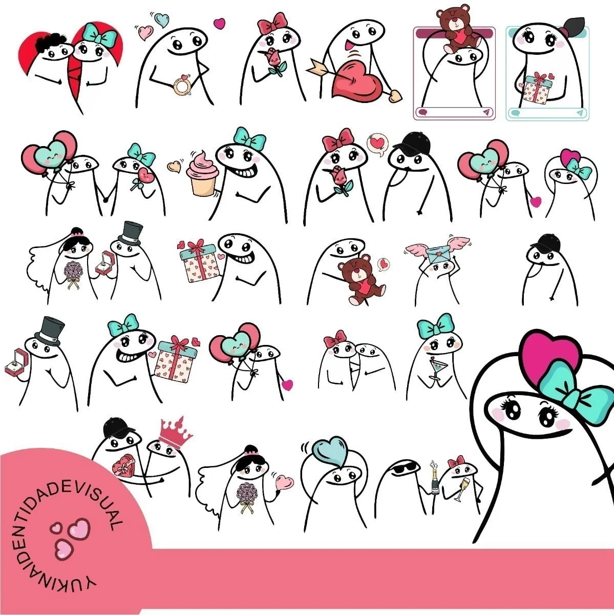 Pack Flork Dia Dos Namorados Frases Neutro E Confeiteiro Png 2 Pack Flork Dia Dos Namorados Frases Neutro E Confeiteiro Png