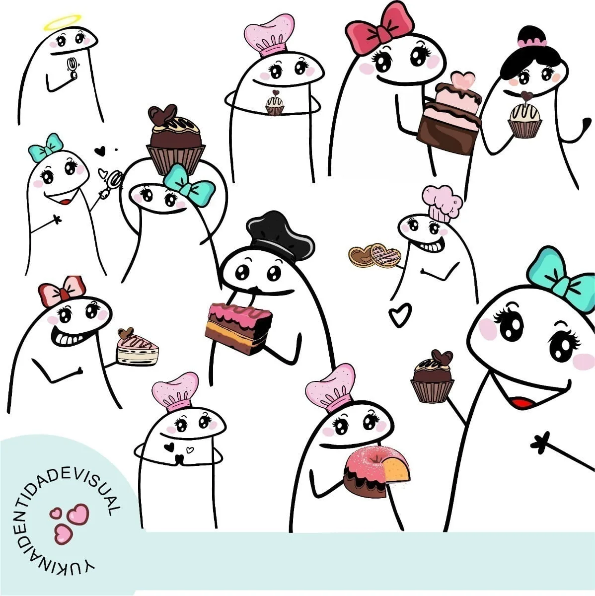 Pack Flork Dia Dos Namorados Frases Neutro E Confeiteiro Png 3 Pack Flork Dia Dos Namorados Frases Neutro E Confeiteiro Png