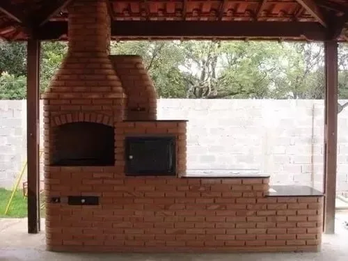 Projeto P Fabricação Churrasqueira Forno À Lenha E Fogão