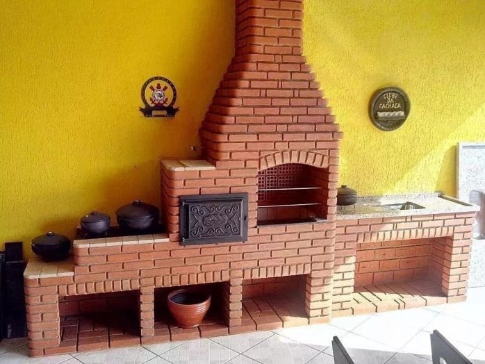 Projeto P Fabricação Churrasqueira Forno À Lenha E Fogão