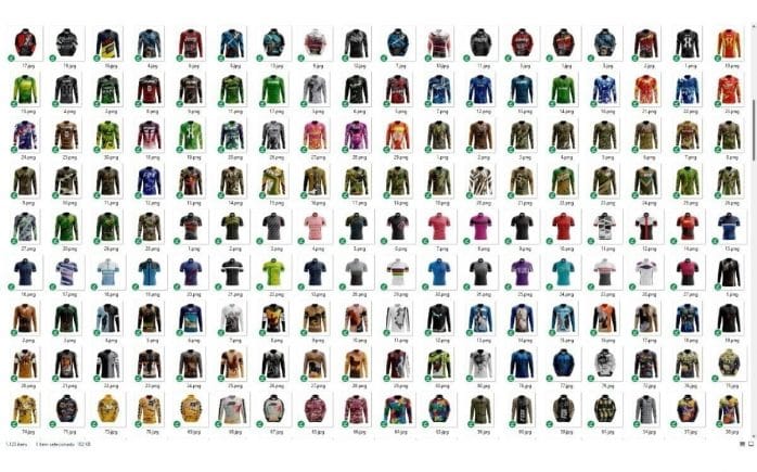 Vetores Camisa Ciclismo Pesca Mountain Bike Mtb Sublimação
