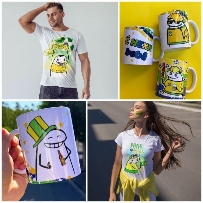 25 Artes Caneca Flork Brasil Copa Do Mundo 2022 Arquivos Jpg