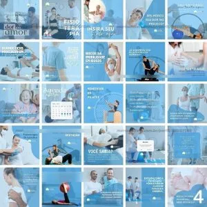 25 Templates Redes Sociais Fisioterapia Canva Instagram Post
