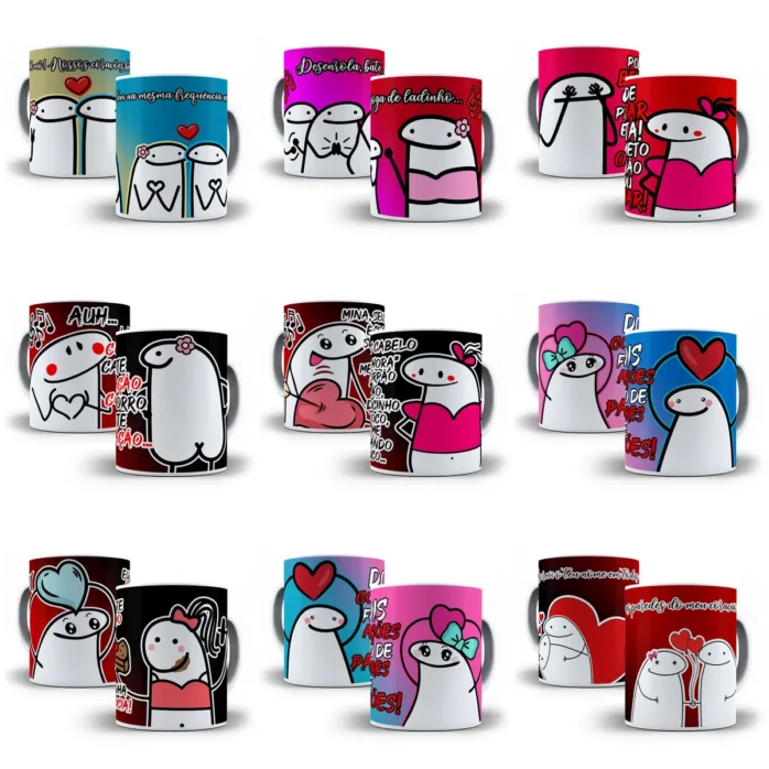 30 Designs Românticos para Caneca - Dia dos Namorados