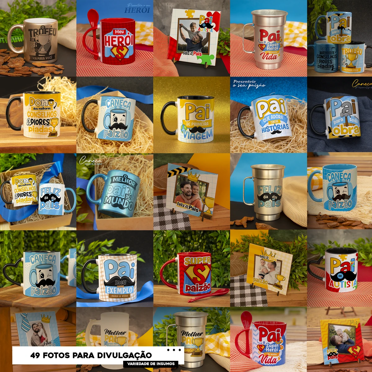 Pack Artes Dia dos Pais: Canecas, Azulejos e Mockups 4 Pack Artes Dia dos Pais: Canecas, Azulejos e Mockups - Imagem 4