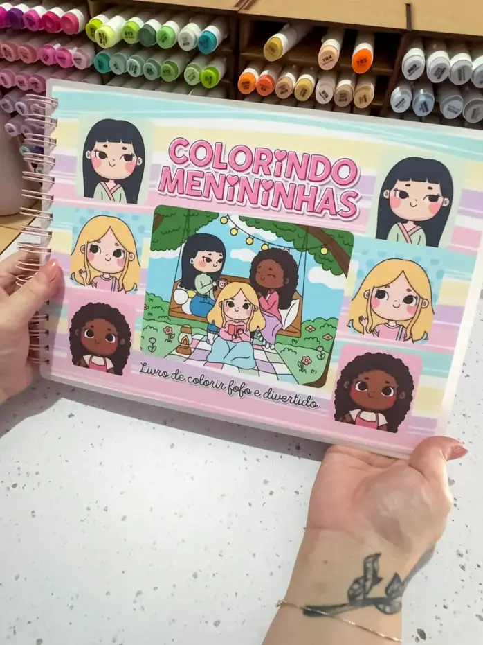 Livro de Colorir Digital: Menininhas em PDF - Imagem 5