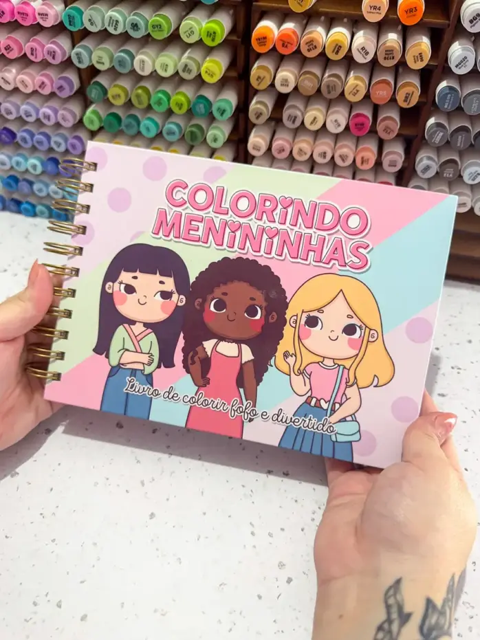 Livro de Colorir Digital: Menininhas em PDF - Imagem 7