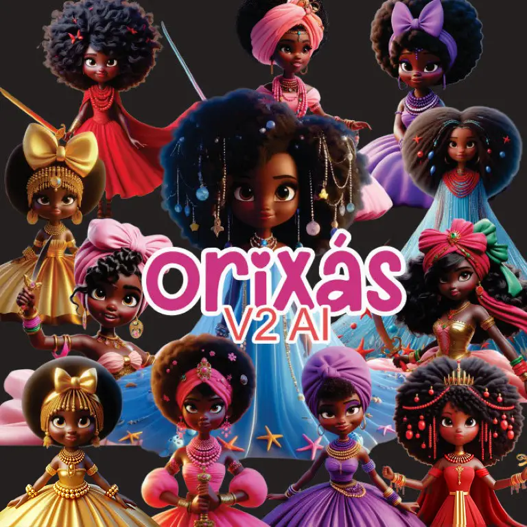 Pacote de Artes 3D dos Orixás em PNG para Sublimação 2 Pacote de Artes 3D dos Orixás em PNG para Sublimação - Imagem 2