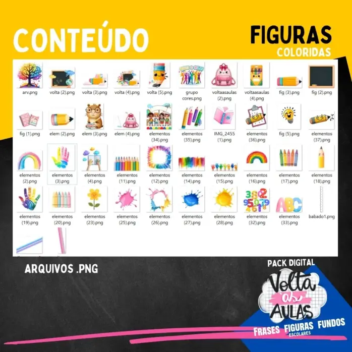 Kit Mascotes Escolares em PNG Personalizaveis Sublimação - Imagem 4