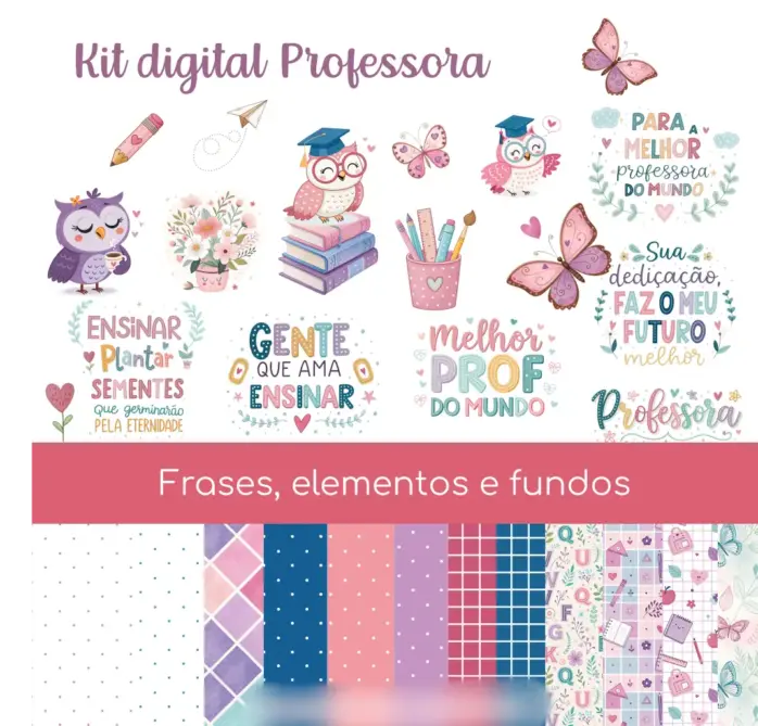 Kit Completo para Professora Material Didático Personalizado