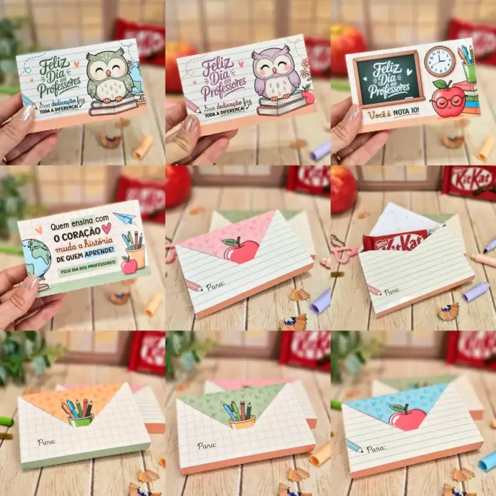 Kit Criativo Dia dos Professores KitKat Envelope