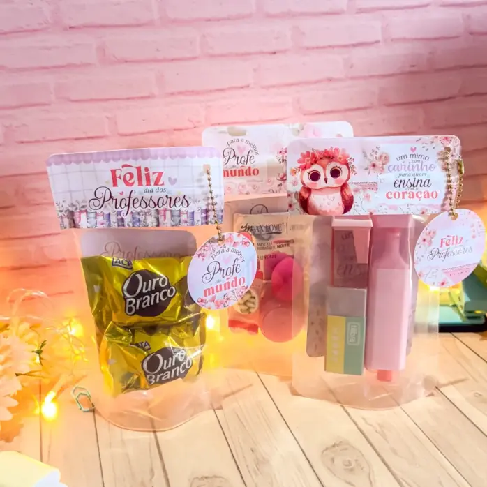 Arquivo Saquinho Ziplock Professores para Personalizar