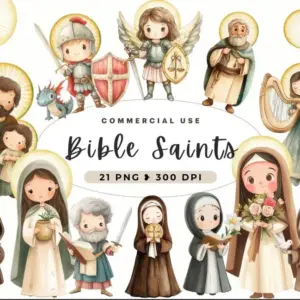 Santinhos Aquarelados em PNG Kit Completo para Festas 18 35381 001