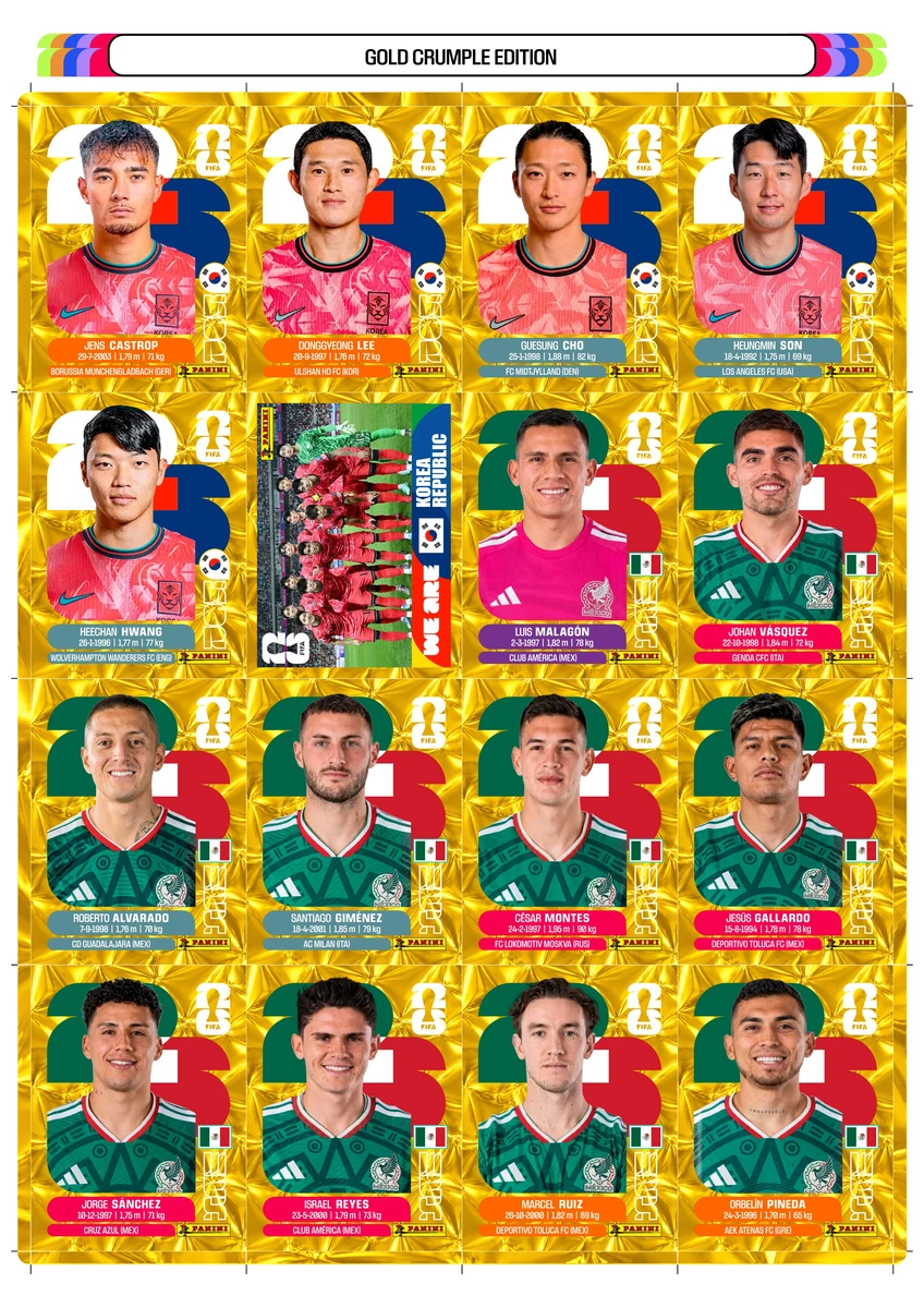 Todas Figurinhas Douradas Copa do Mundo 2026 para Imprimir 3 Todas Figurinhas Douradas Copa do Mundo 2026 para Imprimir - Imagem 3