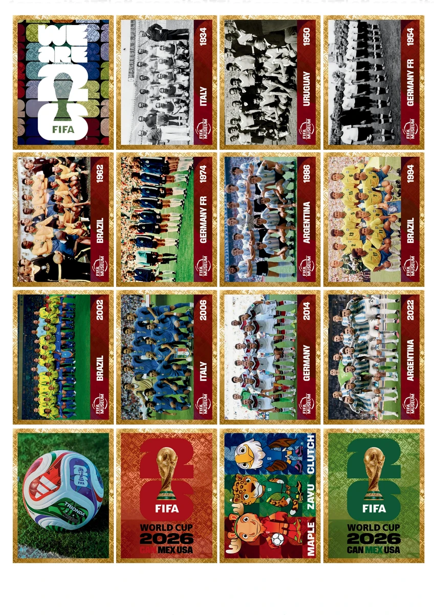 Todas Figurinhas Douradas Copa do Mundo 2026 para Imprimir 8 Todas Figurinhas Douradas Copa do Mundo 2026 para Imprimir - Imagem 8