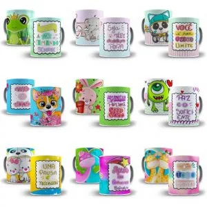 40 Estampas Caneca Frases De Incentivo Editáveis Photoshop