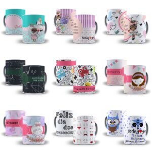45 Artes Para Caneca Professor Editável Em Corel