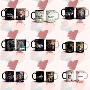 45 Estampas Caneca Gospel Religião Cristianismo Sublimação