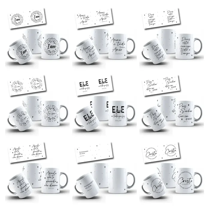 50 Designs De Caneca Salmos E Proverbios