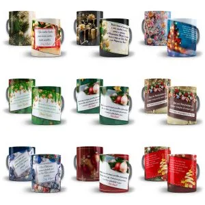 54 Estampas Artes Caneca Frases Natalinas Natal Sublimação