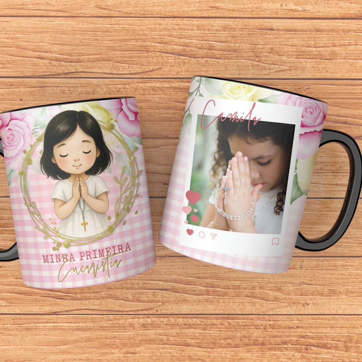 Kit 6 Artes para Caneca Primeira Eucaristia 1 Kit 6 Artes para Caneca Primeira Eucaristia