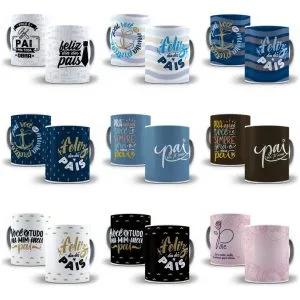 70 Estampas Caneca Dia Dos Pais Almofada Frases Vetores Png