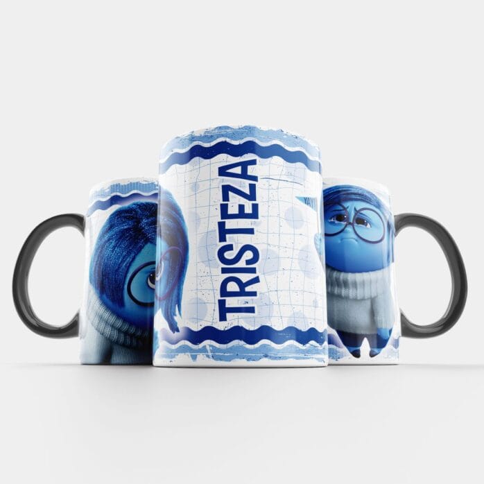 9 Artes Caneca Divertida-Mente 2 Nojinho Alegria Medo Raiva