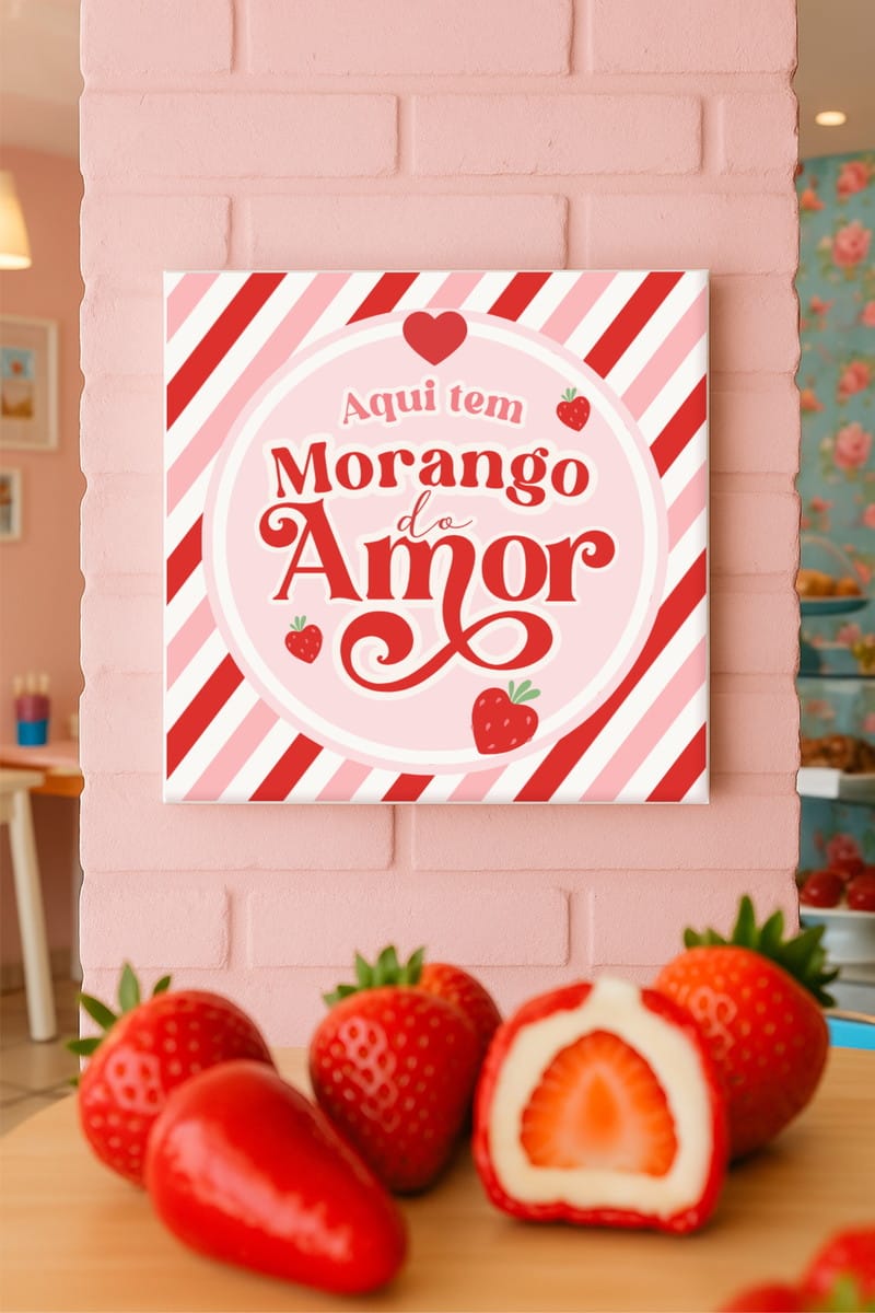 Kit Adesivos e Tags Morango Amor Canva para Embalagem 3 Kit Adesivos e Tags Morango Amor Canva para Embalagem - Imagem 3